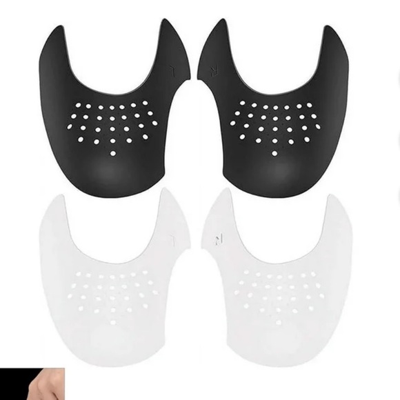 Other - 5 pair 4 Black inserts Shoe Crease Protectors creaseless women’s 7-12 Men’s 5-8